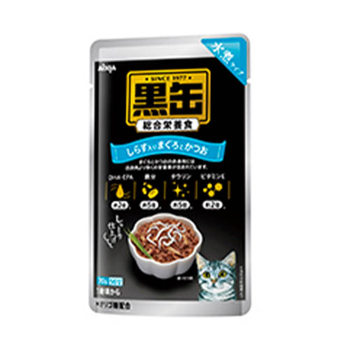 猫ウェットフード 0696 アイシア 黒缶パウチ しらす入りまぐろとかつお 70g×120セット(8.4kg) 猫ウェットフード 0696 アイシア 黒缶パウチ しらす入りまぐろとかつお 70g×120セット(8.4kg)